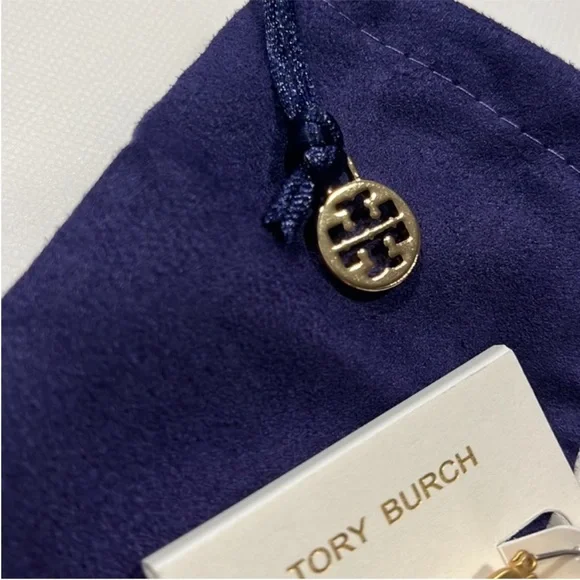 NWT Tory Burch Miller Gold Large Statement Hoop Earrings - Picture 4 of 7